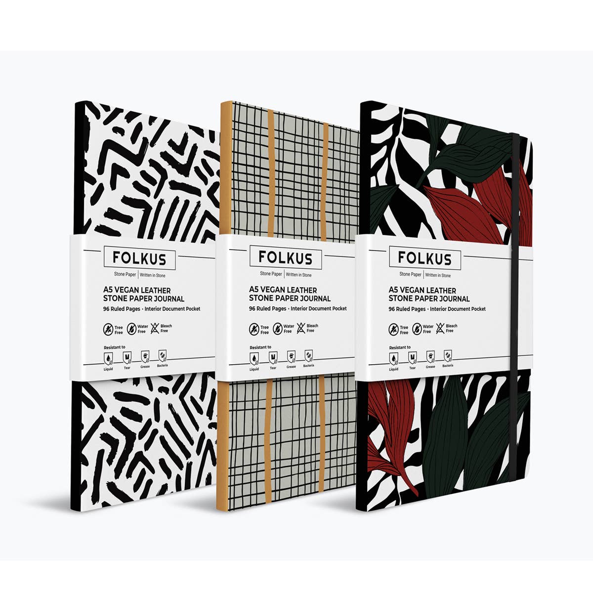 JUS Stone Paper Journals Starter Pack: Ruled