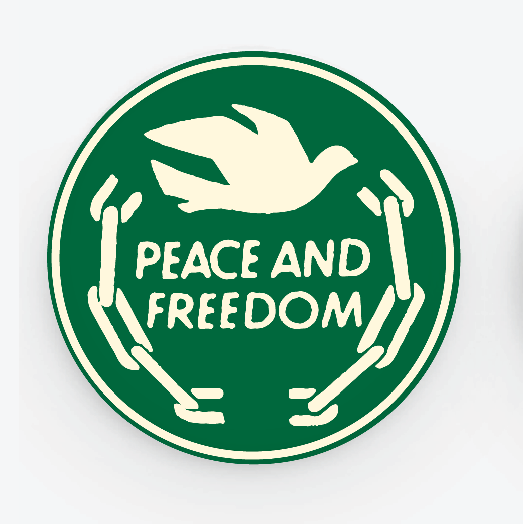 Button, Peace and Freedom