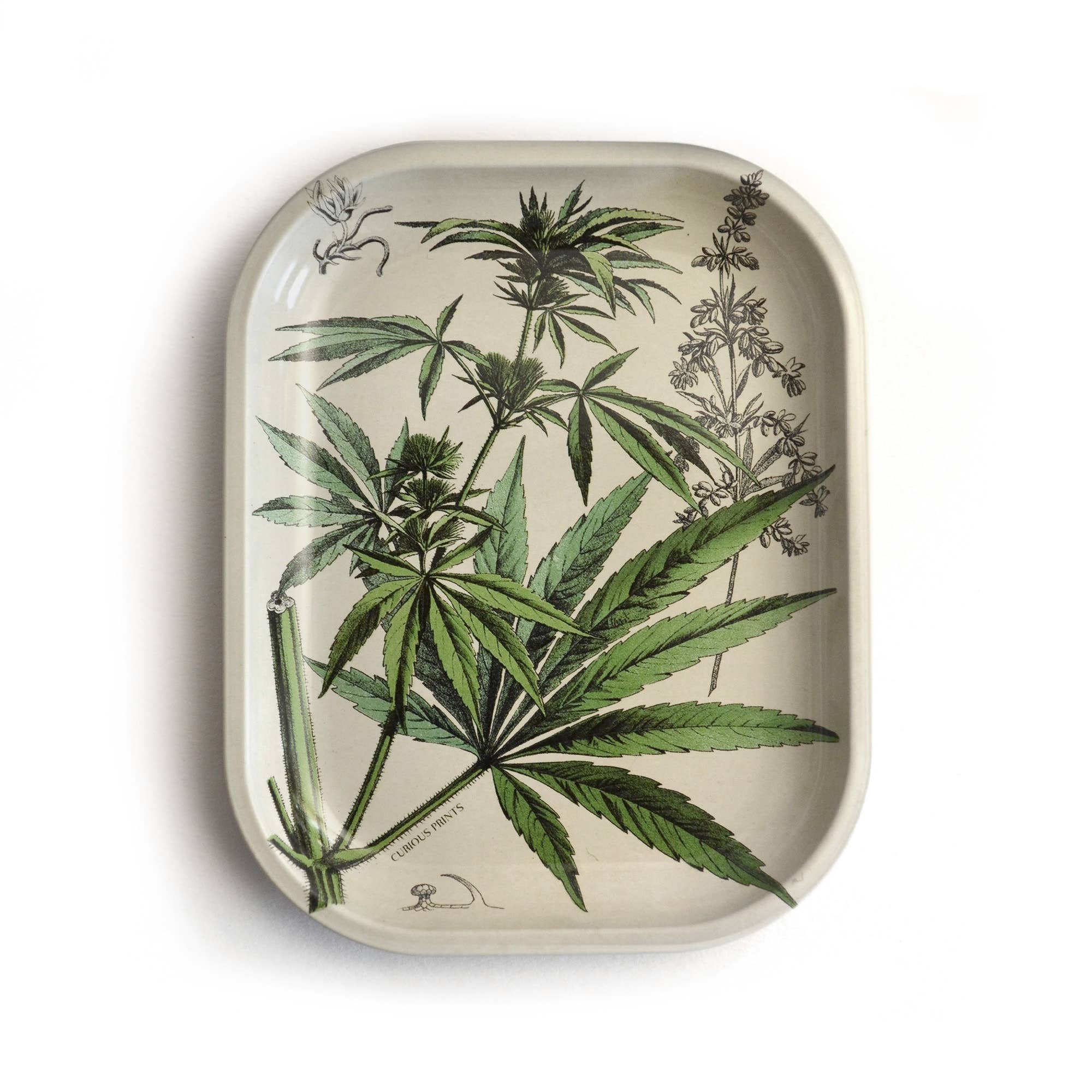 Small Metal Flower Decorative Tray